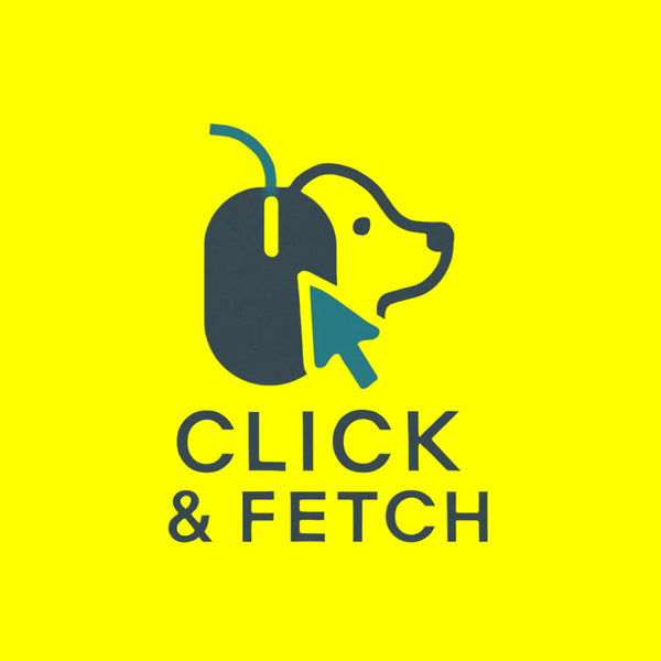 CLICK & FETCH logo - your destination for stylish home decor and fashion accessories.
